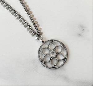B-JWLD Collection Circles Medallion Necklace