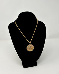 B-JWLD Large Gold Pendant Necklace