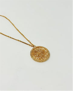 B-JWLD Large Gold Pendant Necklace