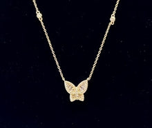 Load image into Gallery viewer, Gemstone Butterfly Necklace