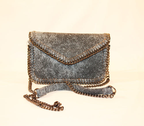 Sondra Roberts Denim Nappa Envelope Crossbody