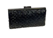 Load image into Gallery viewer, Metallic Woven Clutch (Black)