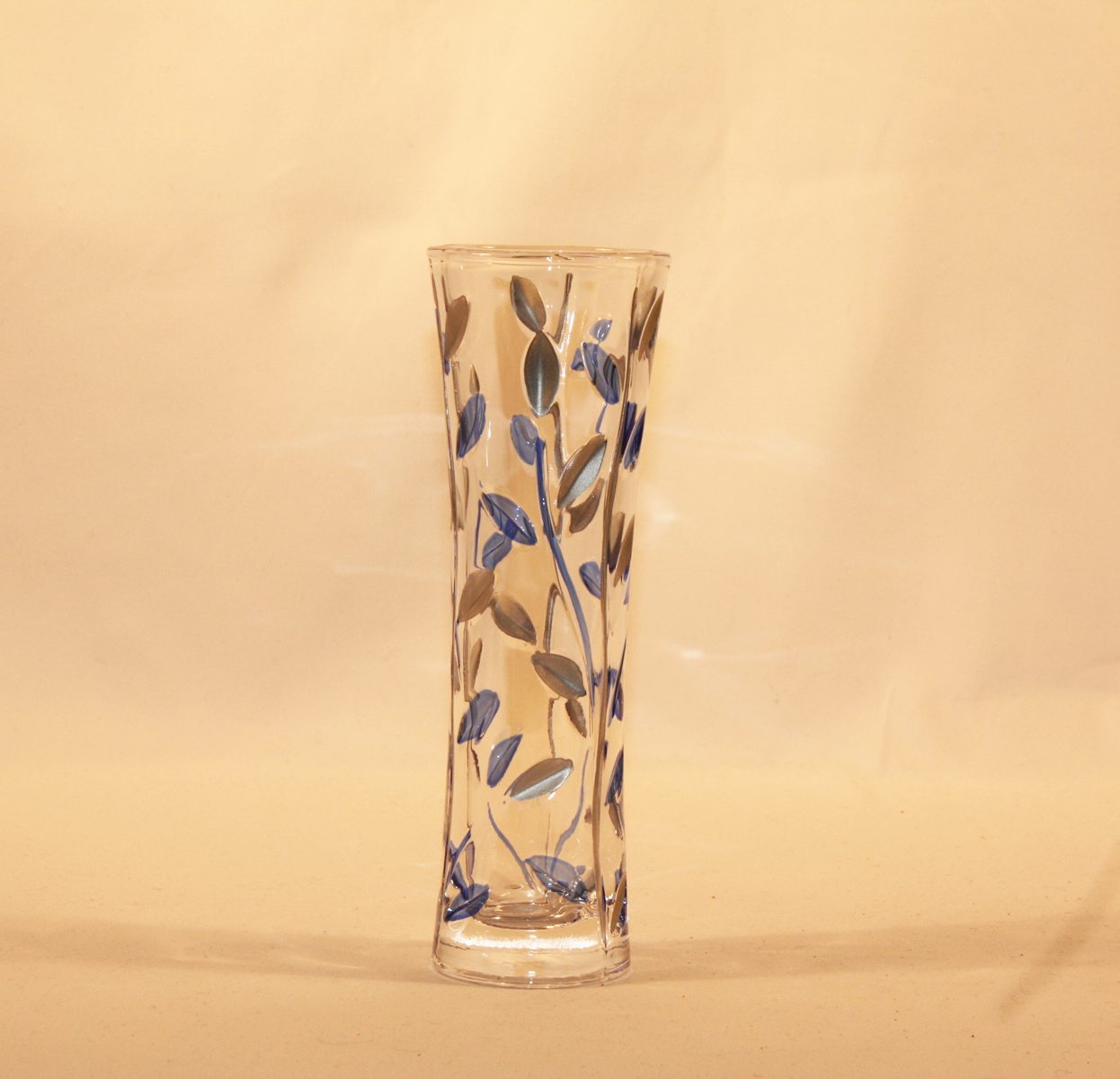 Murano Glass Leaves Bud Vase