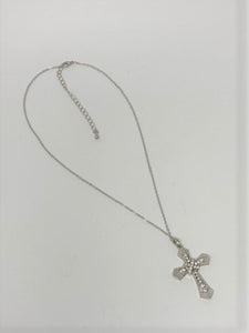 Style by Sophie Cross (1-1/2 inch) with Chain in White Gold Finish