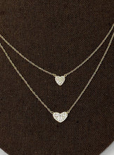Load image into Gallery viewer, Style by Sophie Double Heart Necklace - Gold Finish Chain