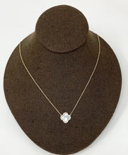 Load image into Gallery viewer, Mother of Pearl Quatrefoil Clover Necklace in Yellow Gold Finish