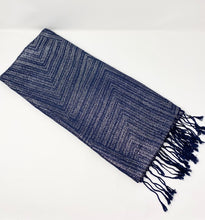 Load image into Gallery viewer, Metallic Shawl Wrap - Navy