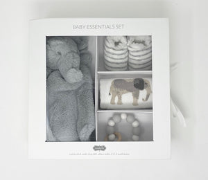 Baby Essentials Gift Set - Gray Elephant