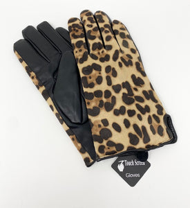 Leopard Print Touch Screen Ladies Gloves