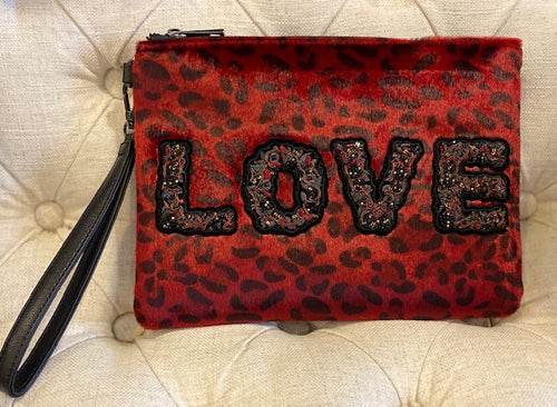 Sondra Roberts LEOPARD LOVE Wristlet/Clutch
