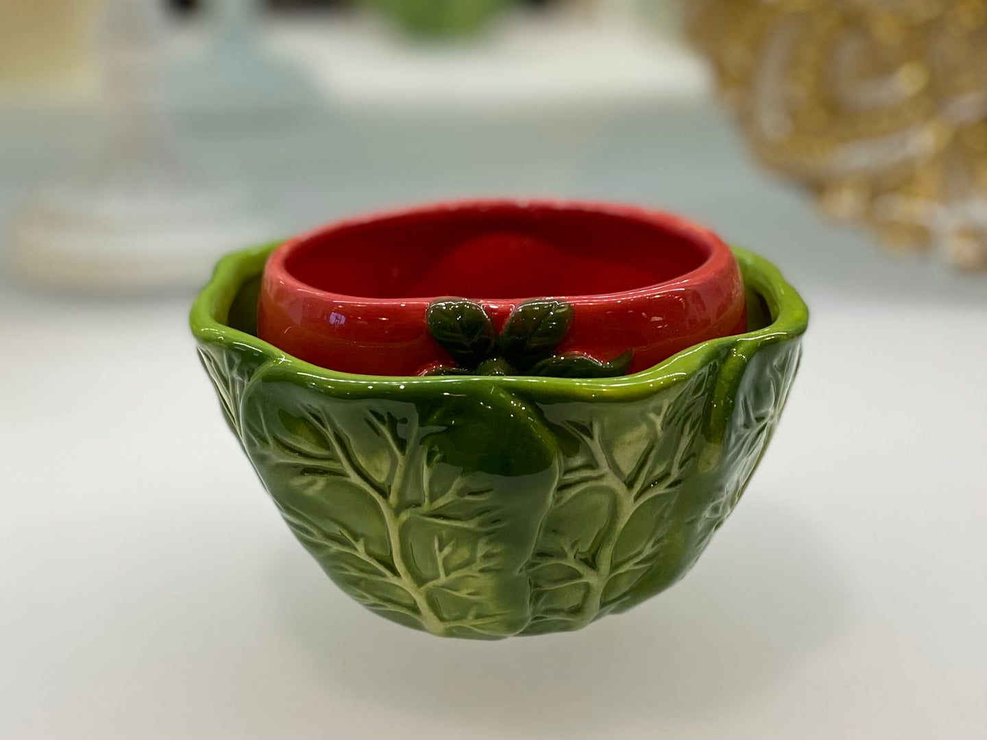 Ceramic Veggie Dip Bowls (set of 2)