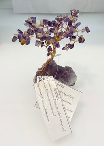 Healing Crystal Gemstone Tree - Amethyst and Citrine (large)