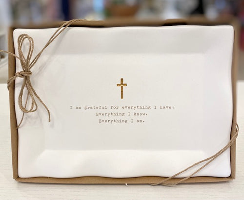 I Am Grateful Trinket Tray