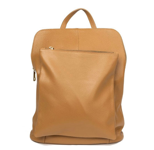 German Fuentes Leather Backpack - Cognac