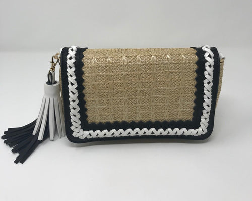 Sondra Roberts Raffia Crossbody