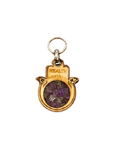 Load image into Gallery viewer, Hamsa Blessings - Gem Stone Mini Key Ring