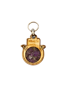 Hamsa Blessings - Gem Stone Mini Key Ring