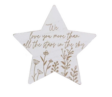 Load image into Gallery viewer, Wooden &quot;Stars in the Sky&quot; Tabletop Baby Gift