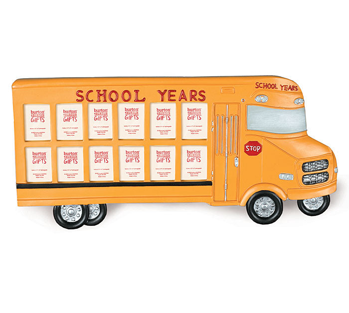 School Bus Shaped Picture Frame