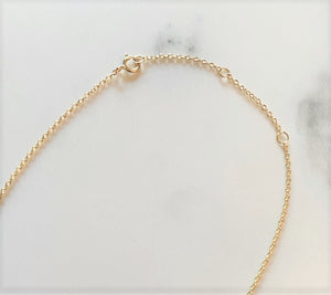 Large Micropave Heart Necklace (gold finish)