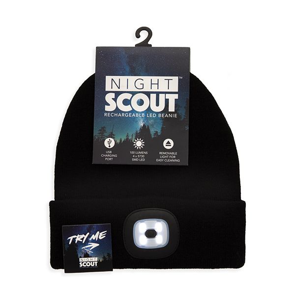 Night Scout® LED Light Up Knit Hat (Black only)